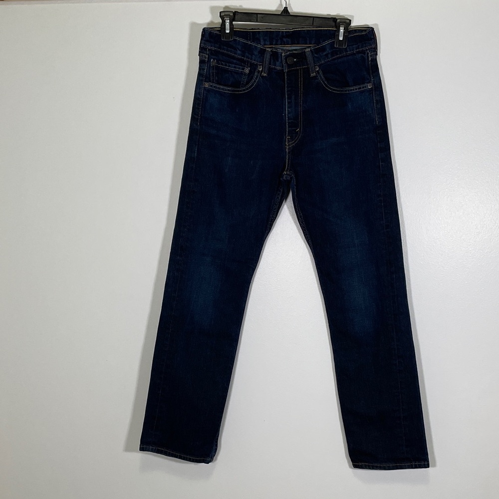 Levi's 32 x 32 505 Deep Indigo Straight Jeans